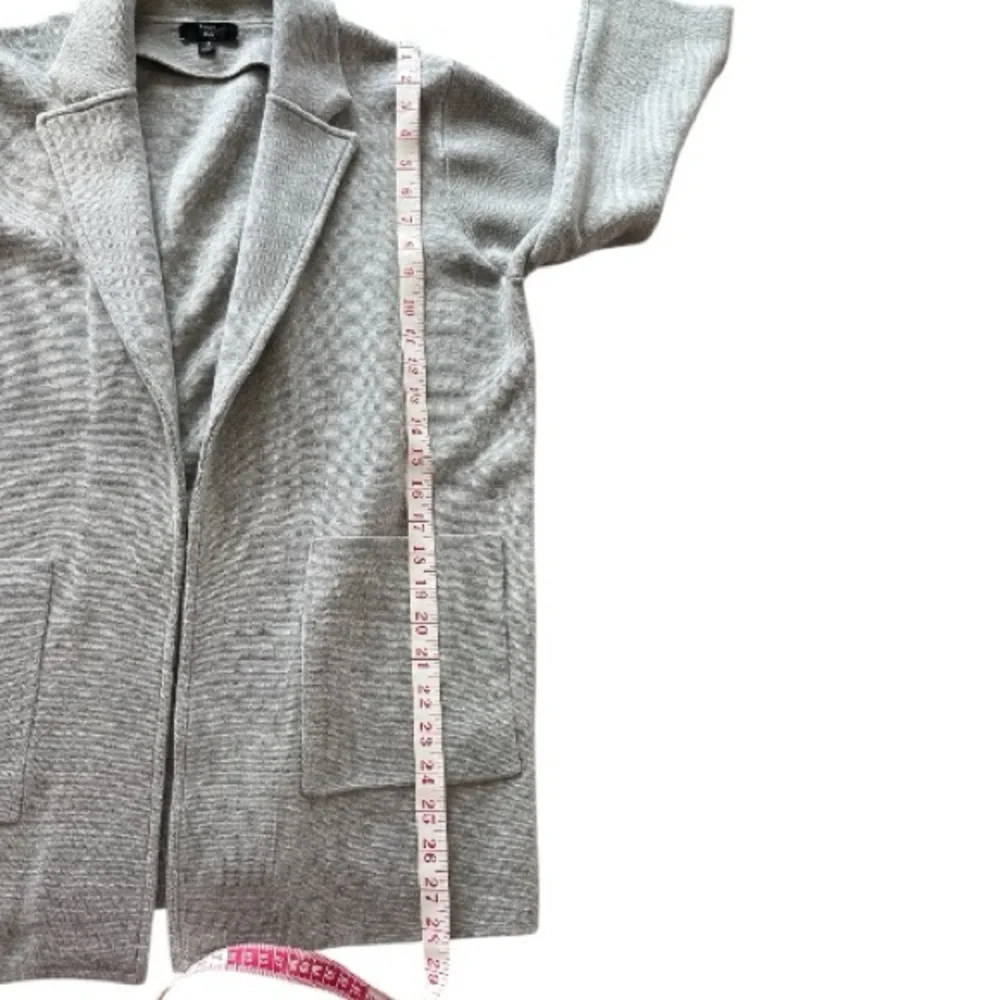 J. Crew Sophie open-front sweater-blazer • Size Medium • Dove Gray